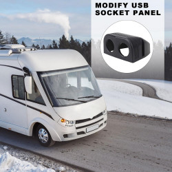Panneau de prise d'alimentation USB pour voiture - Support de prise Convertible 12 V, Ports USB 1/2/3 Trous | Panneau de chargeu