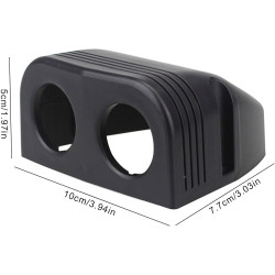 Panneau de prise d'alimentation USB pour voiture - Support de prise Convertible 12 V, Ports USB 1/2/3 Trous | Panneau de chargeu