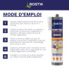 Bostik Mortier Express Ton Pierre – Mastic Acrylique Granuleux Prêt à l’Emploi – Aspect Ciment – Réparation de Joints & Fissures