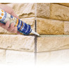 Bostik Mortier Express Ton Pierre – Mastic Acrylique Granuleux Prêt à l’Emploi – Aspect Ciment – Réparation de Joints & Fissures