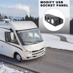 Panneau de prise d'alimentation USB pour voiture - Support de prise Convertible 12 V, Ports USB 1/2/3 Trous | Panneau de chargeu