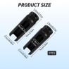2pcs Douille Sonde Lambda 22mm 1/2", Douille Fendue 22 Ouverte pour Oxygen Sensor Lambda Probe Socket Remover, CRV Acier Au Chro
