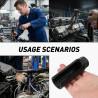 2pcs Douille Sonde Lambda 22mm 1/2", Douille Fendue 22 Ouverte pour Oxygen Sensor Lambda Probe Socket Remover, CRV Acier Au Chro