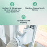 Eurom Window Way Out - Joint de fenêtre pour climatiseurs mobiles - Adaptateur d'accessoires pour votre climatiseur mobile - Éta