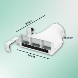 Eurom Window Way Out - Joint de fenêtre pour climatiseurs mobiles - Adaptateur d'accessoires pour votre climatiseur mobile - Éta