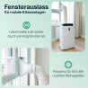Eurom Window Way Out - Joint de fenêtre pour climatiseurs mobiles - Adaptateur d'accessoires pour votre climatiseur mobile - Éta