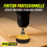 Kit Disques Abrasifs 224 Pièces Ø50 mm – Ponçage Humide et Sec, 11 Grains P80 à P3000, avec 2 Mandrins 6 mm et Interface – Idéal