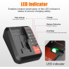 Energup chargeur de rechange 3a pour noir & decker chargeur 18v compatible pour noir+decker batterie 18v bl2018 bl4018 bl1518 lb