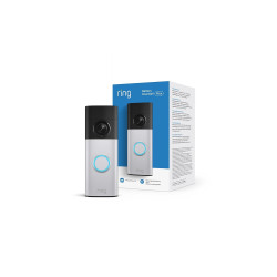 Ring sonnette vidéo Plus sans fil (Battery Video Doorbell Plus) (nouvelle génération) | Retinal 4K | Zoom x6 | Batterie recharge