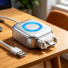 Chargeur Intelligent À Arrêt Automatique | Adaptateur De Charge Intelligent De 140 W,séparateur Entièrement Chargé, Fournissant 