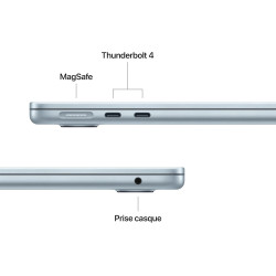 Apple MacBook Air 13 Pouces Portable avec Puce M5 : Conçu pour l’IA, Écran Liquid Retina 13,6 Pouces, Mémoire unifiée 16 Go, SSD