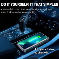 Chargeur Induction Voiture pour Opel Mokka Hybrid（48V） 2024 2025 2026,15W Tapis de Chargement Rapide sans Fil QI pour Voiture,An