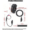Chargeur de Téléphone pour Moto pour Yamaha Tenere 700 2019-2024, Double Port USB-A et Type-C, Prise USB pour Moto avec Couvercl