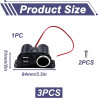 Prise Allume Cigare USB, Panneau Prise 12V 24V avec Double Port USB et Voyant LED, Répartiteur d’Alimentation à Montage Fixe Câb