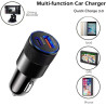 Chargeur Voiture Double Port USB-C PD 38W et USB-A QC 3.1A, Adaptateur Allume-Cigare, Charge Rapide 15W
