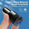 Chargeur Voiture Double Port USB-C PD 38W et USB-A QC 3.1A, Adaptateur Allume-Cigare, Charge Rapide 15W