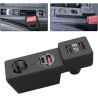 Chargeur de voiture USB avec affichage de la tension LED pour Golf 7 7.5 avec charge rapide multi-protocole (3A1C)