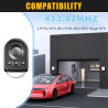 Remplacement Télécommande S0mfy RTS de 433,42 MHz, Compatible avec Motorisation Portail et Porte de Garage, Télécommande S0mfy 4