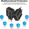 Adaptateur de chargeur rapide - Tête de charge USB 68 W - Protection incendie - Bloc de charge USB PD pour tension large bande 1