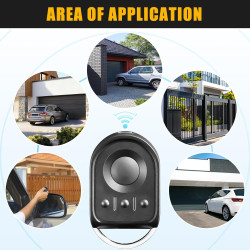 Remplacement Télécommande S0mfy RTS de 433,42 MHz, Compatible avec Motorisation Portail et Porte de Garage, Télécommande S0mfy 4
