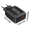 Adaptateur de chargeur rapide - Tête de charge USB 68 W - Protection incendie - Bloc de charge USB PD pour tension large bande 1