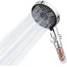 Oderra Pommeau de Douche Anti Calcaire, Pomme de Douche Haute Pression, 6 Modes De Jet, Filtration Triple Couche, Raccord Univer