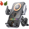 Support De Téléphone Rotatif Intelligent Et Chargeur sans Fil 2-en-1 pour Voiture, Sueean Support Telephone Voiture Magnetiqu, U