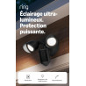 Ring Caméra Floodlight (Floodlight Cam), raccordée (nouvelle génération), Vidéo Retinal 2K grand-angle, Zoom amélioré x6, Projec