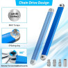 Clé D'extension Décalée,Angle Fix Pro Outil,Cle Extension Decalee Avec jeu d'embouts de tournevis,Adaptateurs Carrés de 1/2", 1/