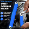 Clé D'extension Décalée,Angle Fix Pro Outil,Cle Extension Decalee Avec jeu d'embouts de tournevis,Adaptateurs Carrés de 1/2", 1/