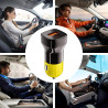 Chargeur de voiture rapide | 50 W en de zinc antidérapant | Adaptateur de voiture portable antidérapant pour téléphone, casque, 