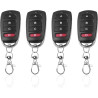 Telecommande Universelle Portail 433 Mhz, 4Pcs télécommande portail, Duplicateur de Porte de Garage Telecommande à 4 Boutons, Co