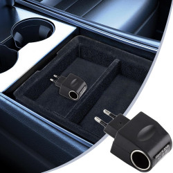 Adaptateur De Prise De Voiture, Adaptateurs De Voitures pour Prise De Courant | Convertisseur Sallume-Cigare 220 V À 12 V avec I