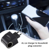 Adaptateur De Prise De Voiture, Adaptateurs De Voitures pour Prise De Courant | Convertisseur Sallume-Cigare 220 V À 12 V avec I