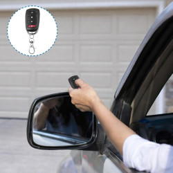 Telecommande Universelle Portail 433 Mhz, 4Pcs télécommande portail, Duplicateur de Porte de Garage Telecommande à 4 Boutons, Co