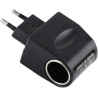 Adaptateur De Prise De Voiture, Adaptateurs De Voitures pour Prise De Courant | Convertisseur Sallume-Cigare 220 V À 12 V avec I