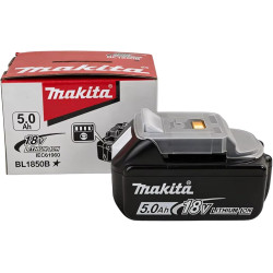 Batterie 18V 5,0Ah Compatible avec Makita LXT BL1850B – Batterie Li-ION de Remplacement avec indicateur LED de Charge pour Outil