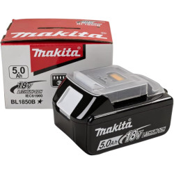 Batterie 18V 5,0Ah Compatible avec Makita LXT BL1850B – Batterie Li-ION de Remplacement avec indicateur LED de Charge pour Outil