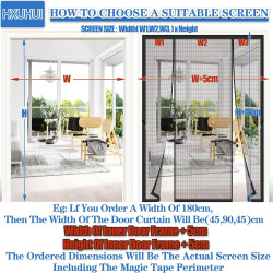 Moustiquaire Porte Double Rideau Magnétique 270x230cm Éloigne les mouches et moustiques tout en laissant entrer l'air frais pour