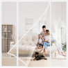 Moustiquaire pour Baies Vitrées Magnétique 270x230cm Moustiquaire en pour es Avec Aimants Puissants Bande Magique Plein Cadre Po