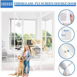 Moustiquaire pour Baies Vitrées Magnétique 270x230cm Moustiquaire en pour es Avec Aimants Puissants Bande Magique Plein Cadre Po