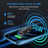 38 W USB C 12 V Adaptateur Allume-Cigare （PD&QC3.0 Chargeur Allume-Cigare ） pour iPhone 17 16 15 14 13 12 11 Pro Max Samsung Gal