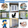 Moustiquaire pour Baies Vitrées Magnétique 270x230cm Moustiquaire en pour es Avec Aimants Puissants Bande Magique Plein Cadre Po