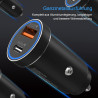 38 W USB C 12 V Adaptateur Allume-Cigare （PD&QC3.0 Chargeur Allume-Cigare ） pour iPhone 17 16 15 14 13 12 11 Pro Max Samsung Gal