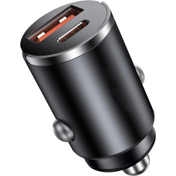 Chargeur Téléphone Voiture pour Renault R5 R4 Clio Kangoo Scenic Megane E-Tech Alliage d'aluminium, Double Port Charge Rapide, A