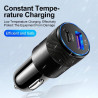 Laone Chargeur de voiture USB C à 2 ports 30 W avec PowerlQ 3.0 pour iPhone 16/15/14/13/12, Samsung Galaxy S23/S22/S21, iPad Pro