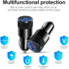 Laone Chargeur de voiture USB C à 2 ports 30 W avec PowerlQ 3.0 pour iPhone 16/15/14/13/12, Samsung Galaxy S23/S22/S21, iPad Pro