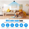 Mini Caméra de Surveillance WiFi 1080P Intérieur, Camera Intérieur et Extérieur sans Fil avec 2.4GHz WiFi, Vision Nocturne et Dé