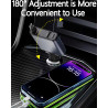 Thlevel 51W Chargeur de Voiture Rétractables USB C Aumen-Cigare avec Rétractables Câble 3 in 1 pour 12V/24V Caravane Camping-Car