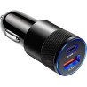 UncleS Adaptateur de chargeur de voiture USB C 2 ports rapide 3 1 a téléphone cigarette briquet chargeur de voiture portable